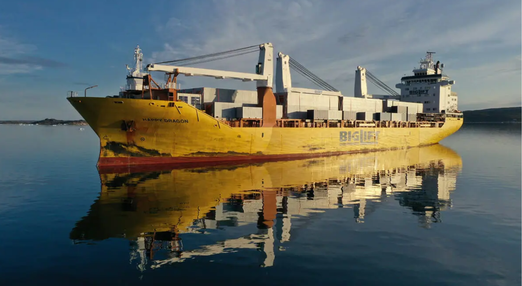 Ship delivering modules