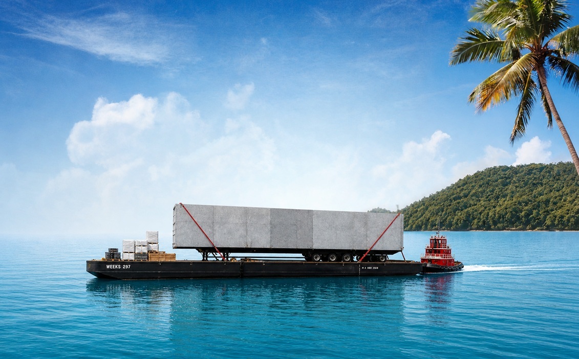 module on island